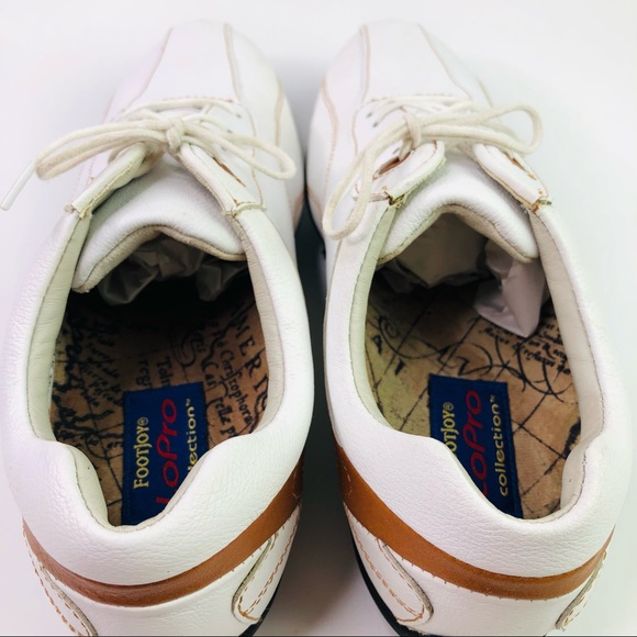FootJoy LoPro Collection White Golf Shoes Spikes Size 6.5 M sportswear - Picture 9 of 9